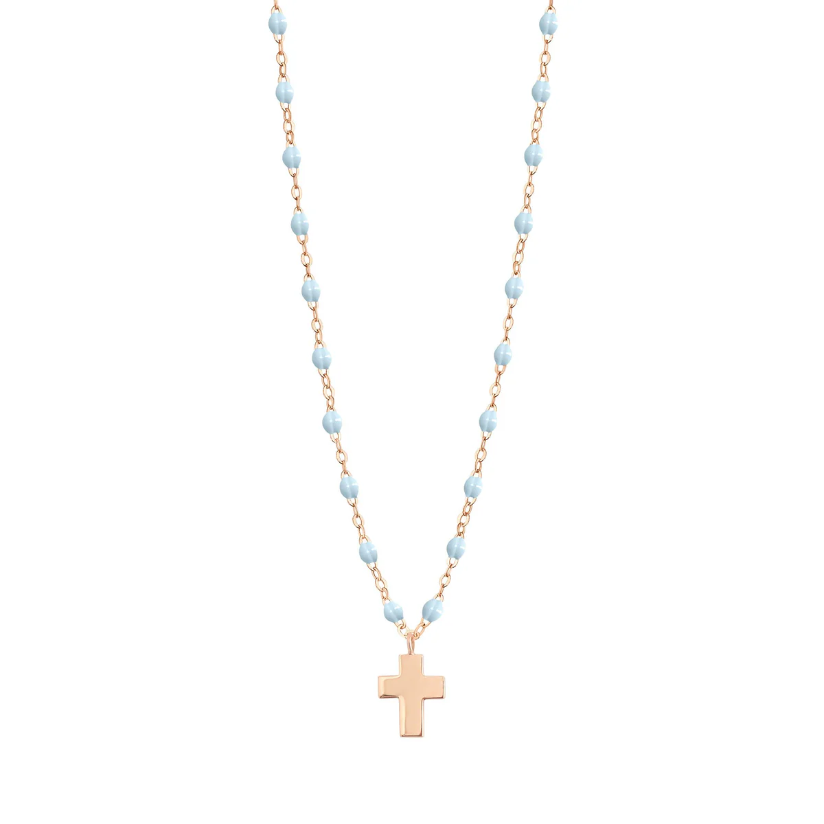 gigi Clozeau collier bleu layette Croix Classique
