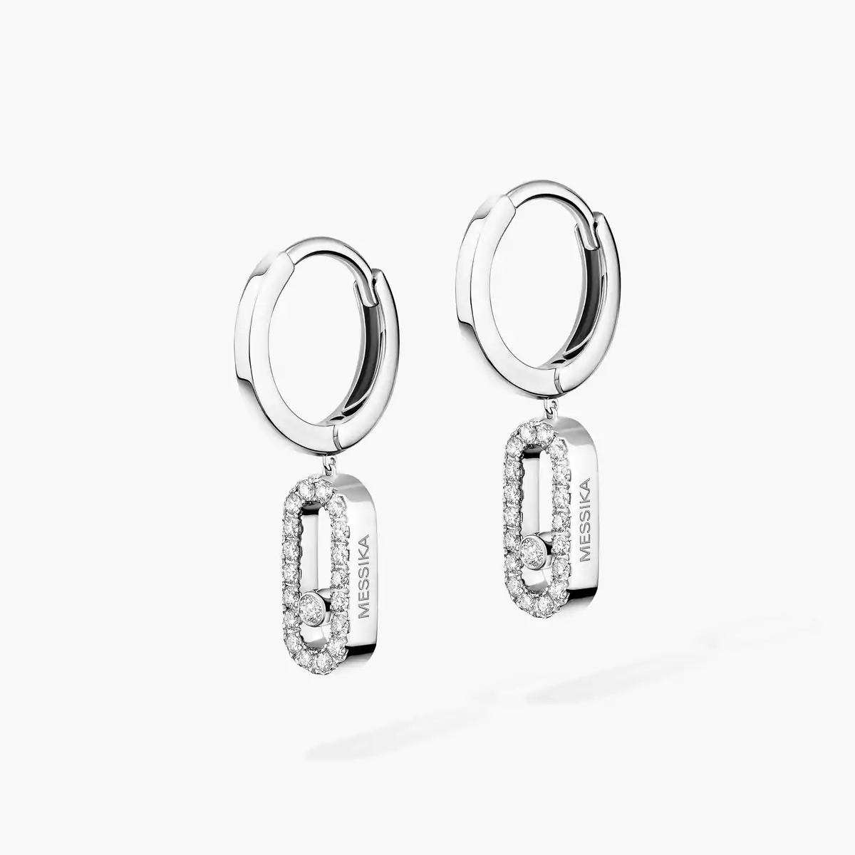 Messika boucles d'oreilles créoles Move Uno – Image 2