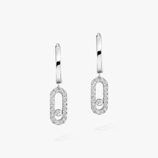 Messika boucles d'oreilles créoles Move Uno