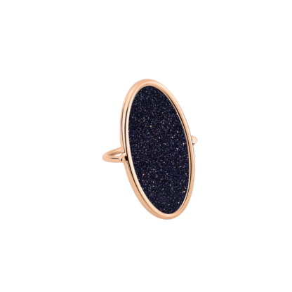 Ginette NY Bague Ellipse Blue Sandstone