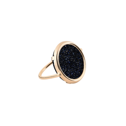 Ginette NY Bague Ajna Disc Blue Sandstone