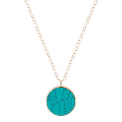 Collier Jumbo Ever Turquoise Disc