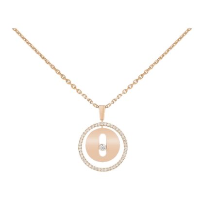 Collier Lucky Move PM diamants et or rose