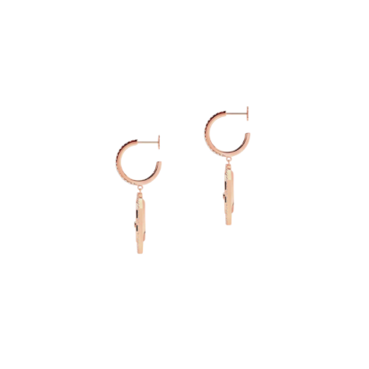 Messika Boucles D'oreilles Lucky Move PM Nacre Blanche – Image 2