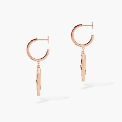 Boucles d'oreilles Lucky Move Nacre Blanche et Diamants 12764PG