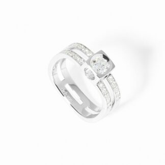 dinh van Bague Le Cube Diamant Pavée
