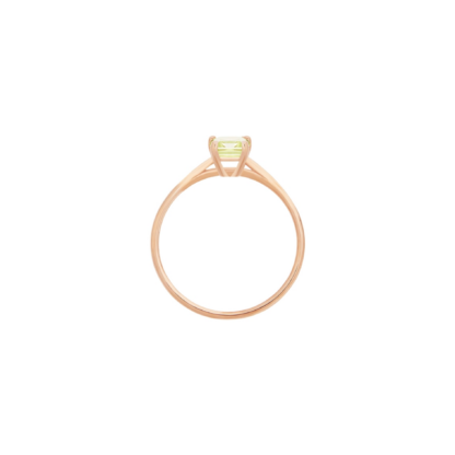 Ginette NY Bague Cocktail Mini Quartz Citron – Image 2