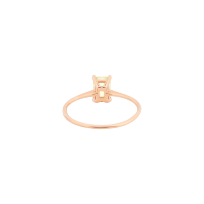 Ginette NY Bague Cocktail Mini Quartz Citron – Image 3