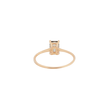 Ginette NY Bague Cocktail Mini Quartz Fumé – Image 3