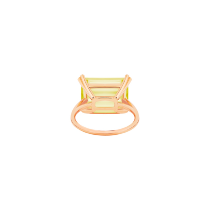 Ginette NY Bague Cocktail Quartz Citron – Image 3