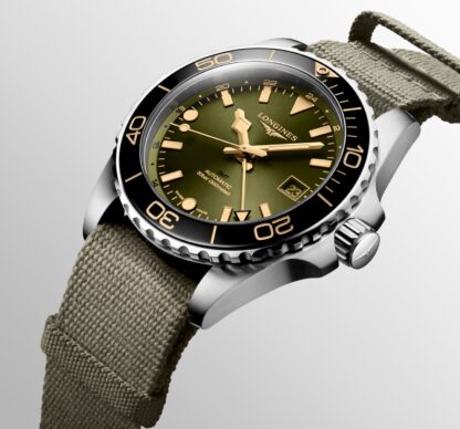 Longines HydroConquest GMT Vert Détail