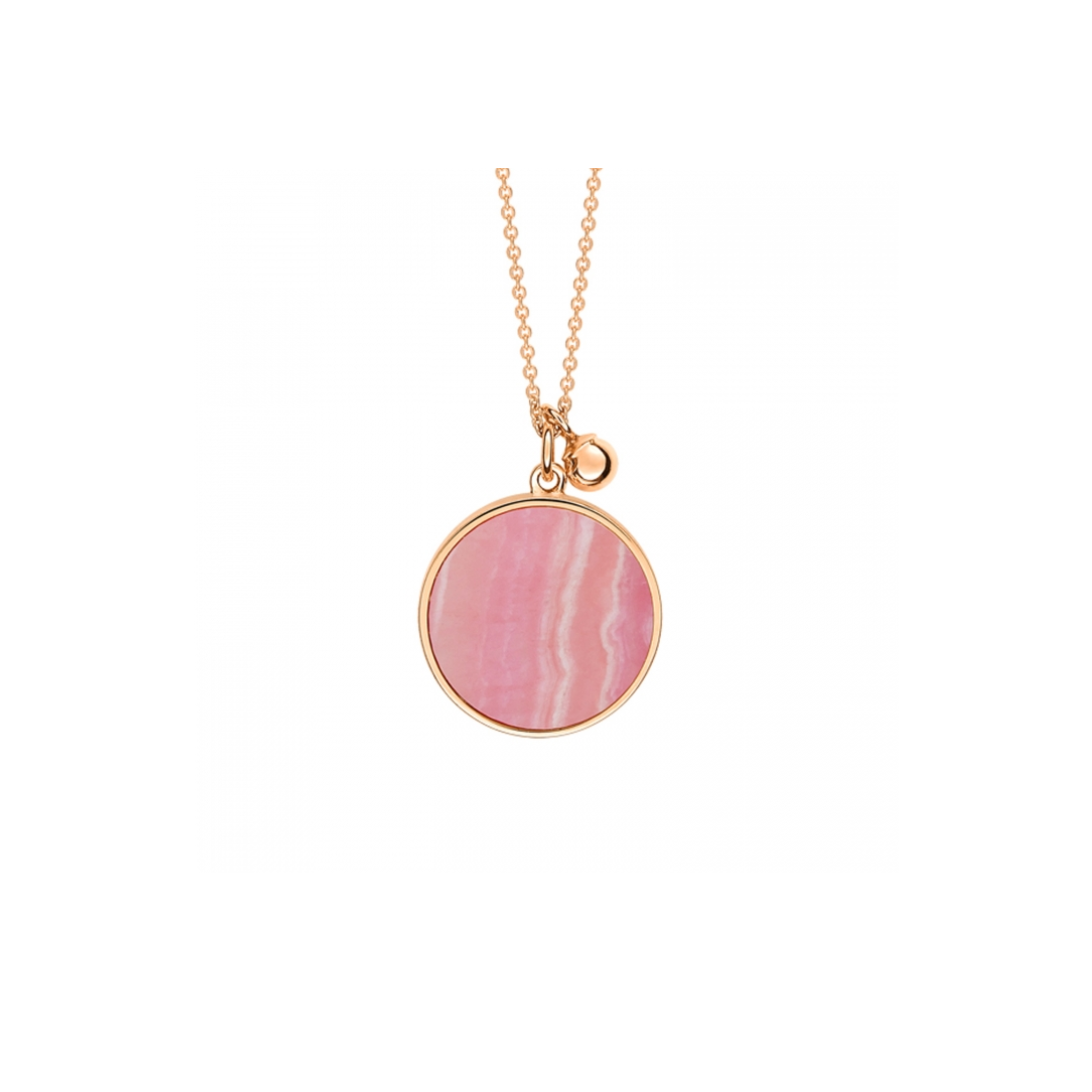 Ginette NY collier Ever Rhodochrosite Disc sur chaîne – Image 2