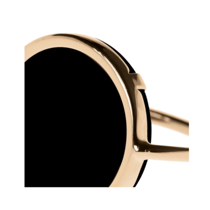 Ginette NY Bague Disc Onyx – Image 3