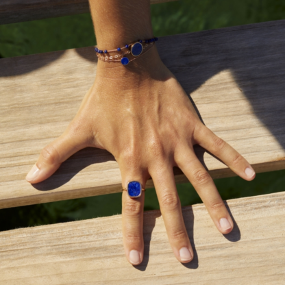 Ginette NY Bague Antique Lapis Lazuli – Image 2