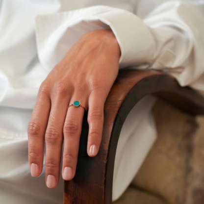 Ginette NY Bague Mini Ever Turquoise – Image 2