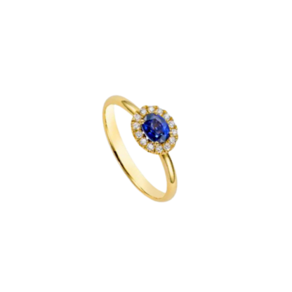 Bague Saphir Et Diamants