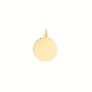 Pendentif Plaque Ronde