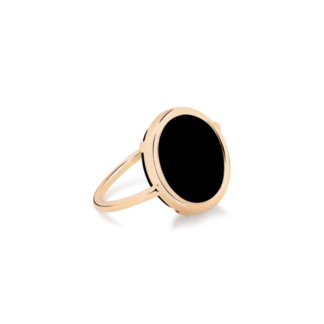 Ginette NY bague Baby Disc Onyx