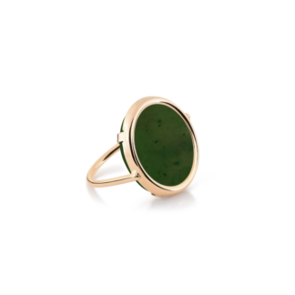 Ginette NY bague Jade Disc Ring