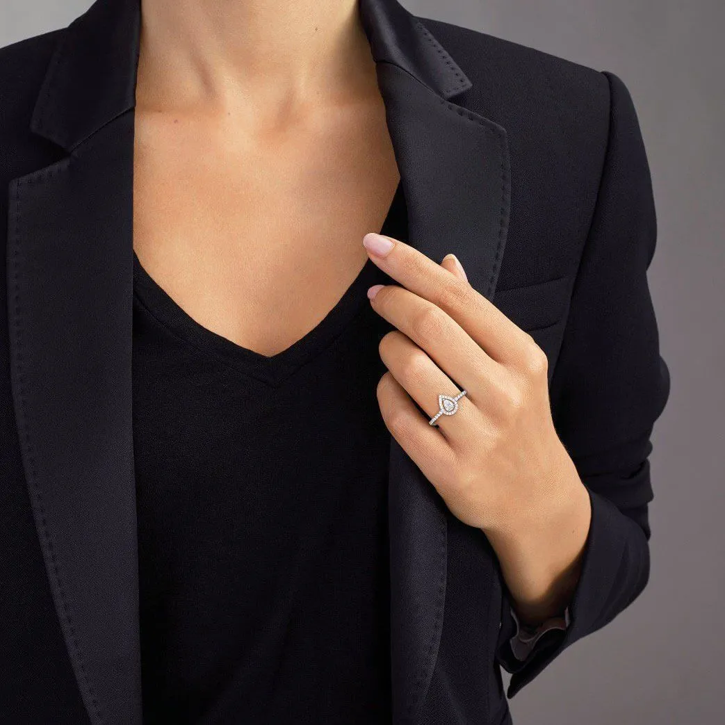 Messika bague Joy en or blanc et diamants – Image 2