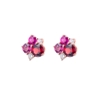 Isabelle Langlois boucles d'oreilles "Pointilliste"