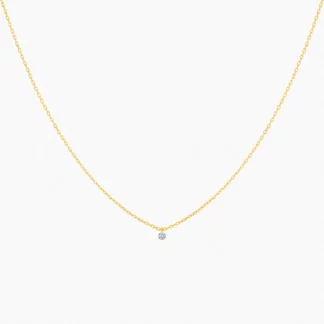 La Brune & La Blonde collier solitaire diamant