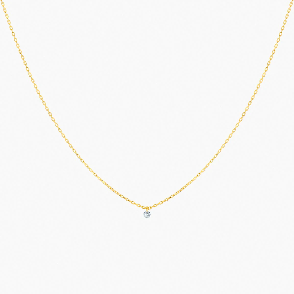 La Brune & La Blonde collier solitaire diamant